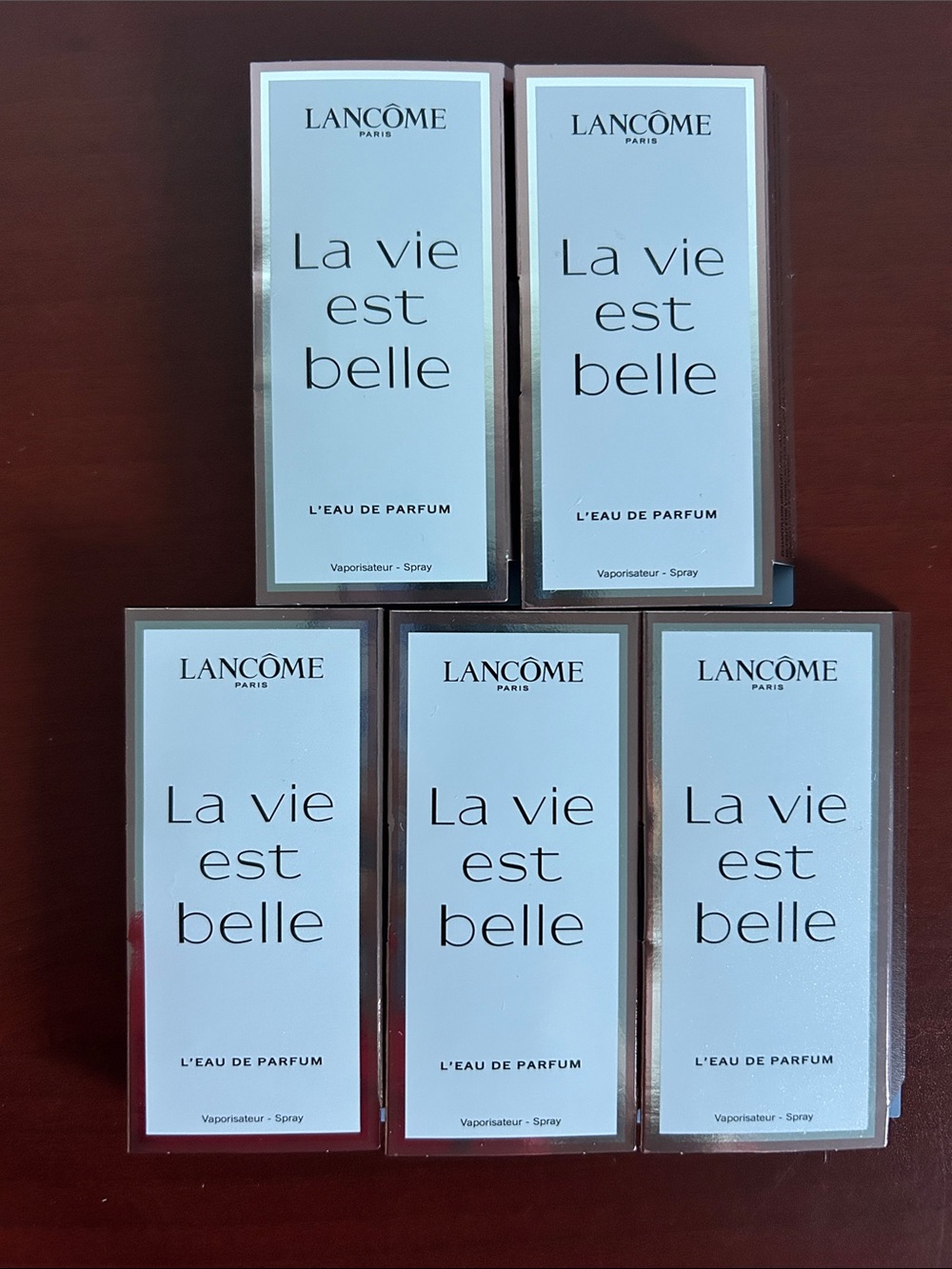 1.2mlx5 pieces Lancôme La vie est belle women’s samples set